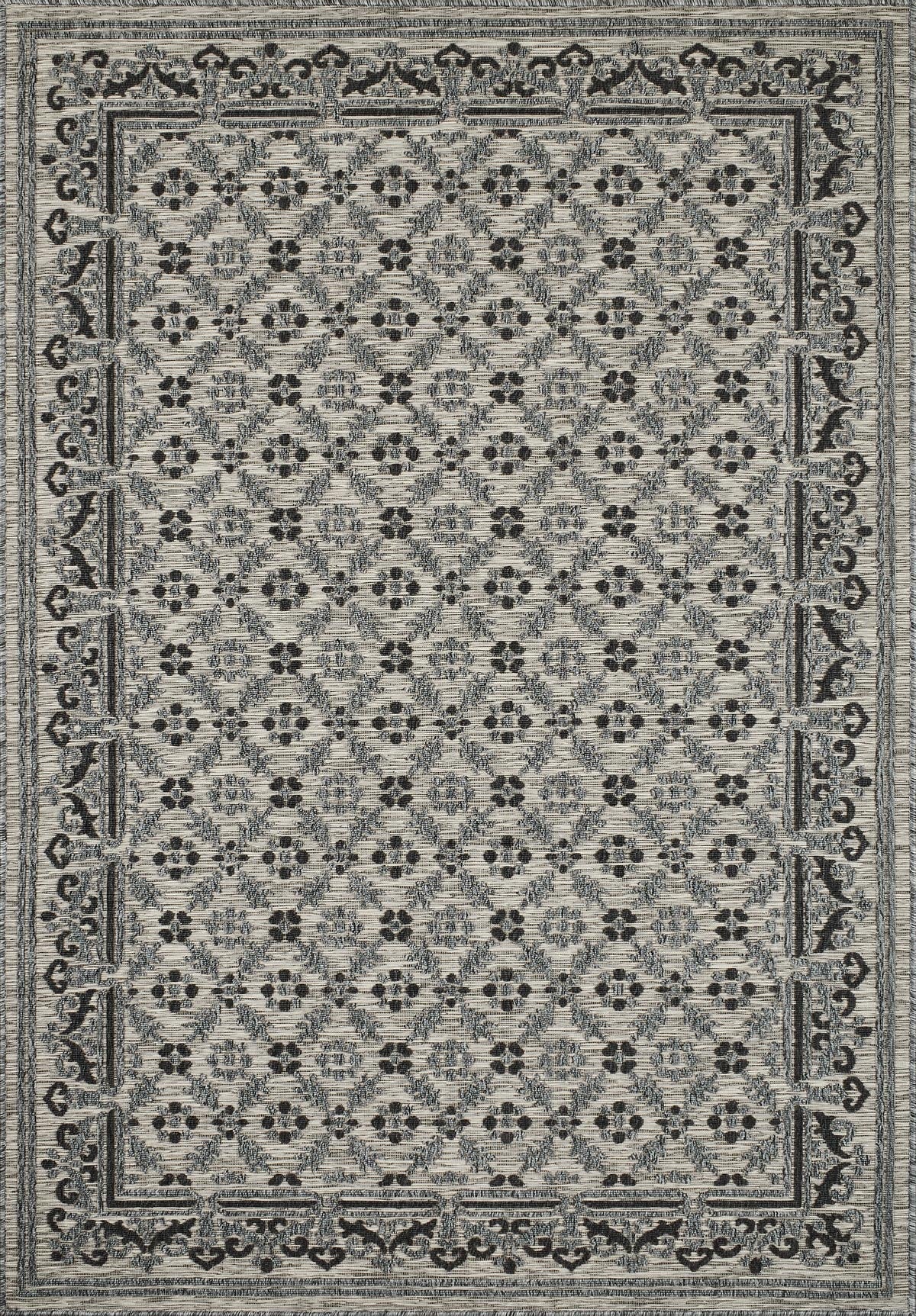 Tapis persan gris intérieur extérieur : ACA1693GRI ACAPULCO