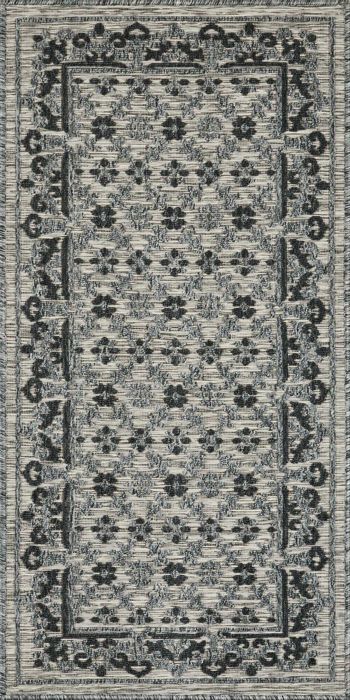 Tapis persan gris intérieur extérieur : ACA1693GRI ACAPULCO