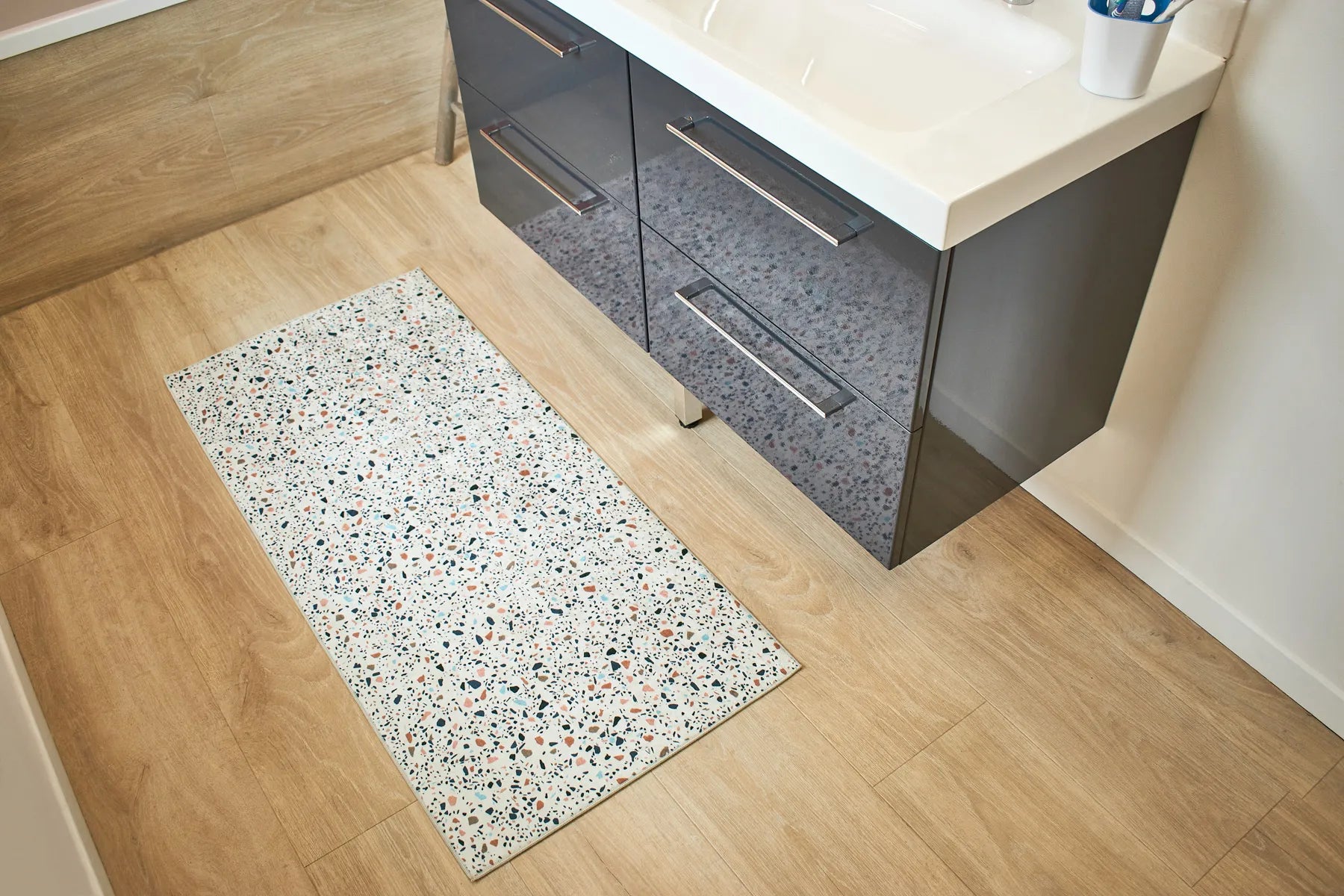 Tapis de bain coloré : ALM748MUL - Nazar rugs