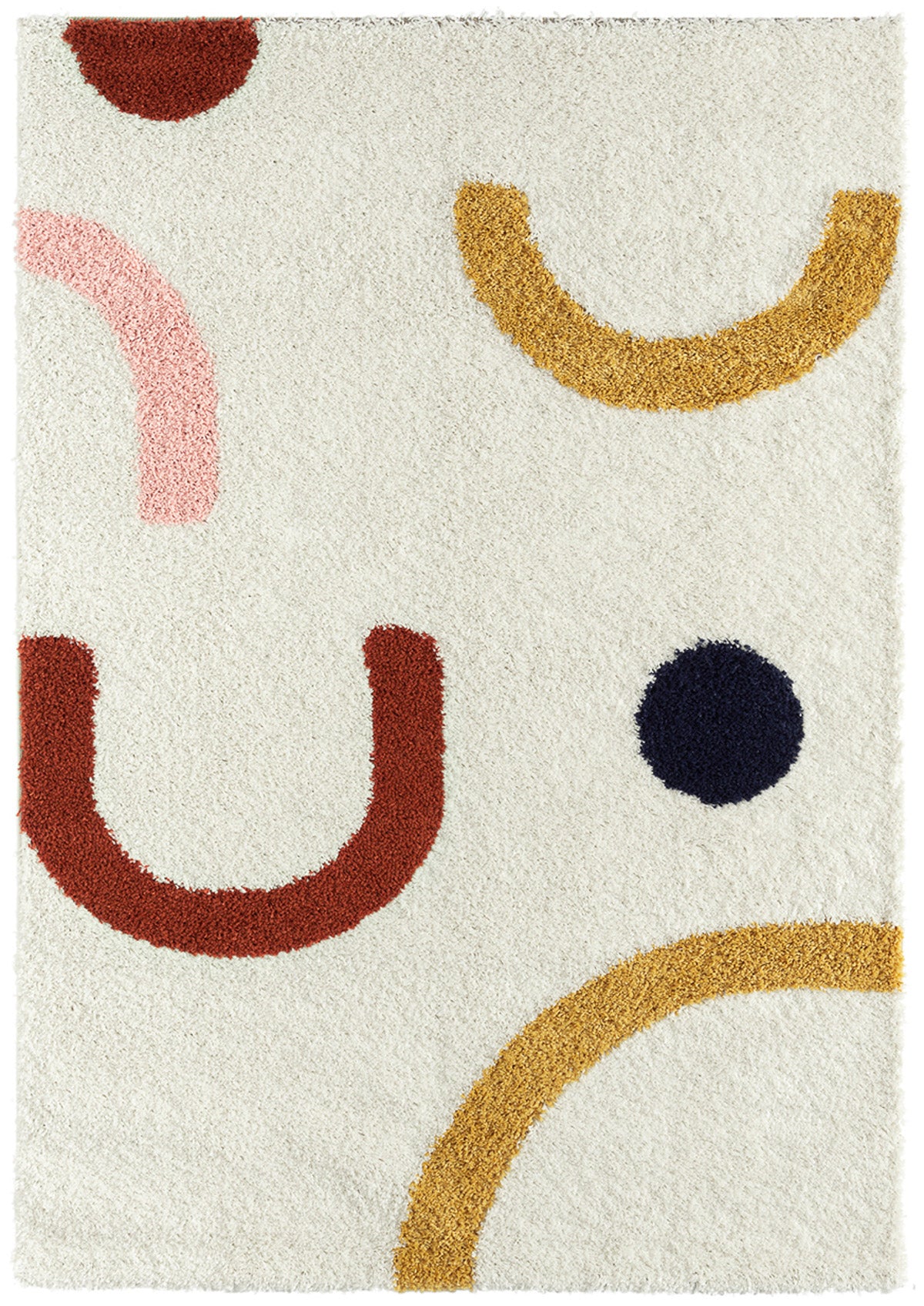 Tapis enfant multicolore  à motif ludique : AQU109MUL AQUARELLE