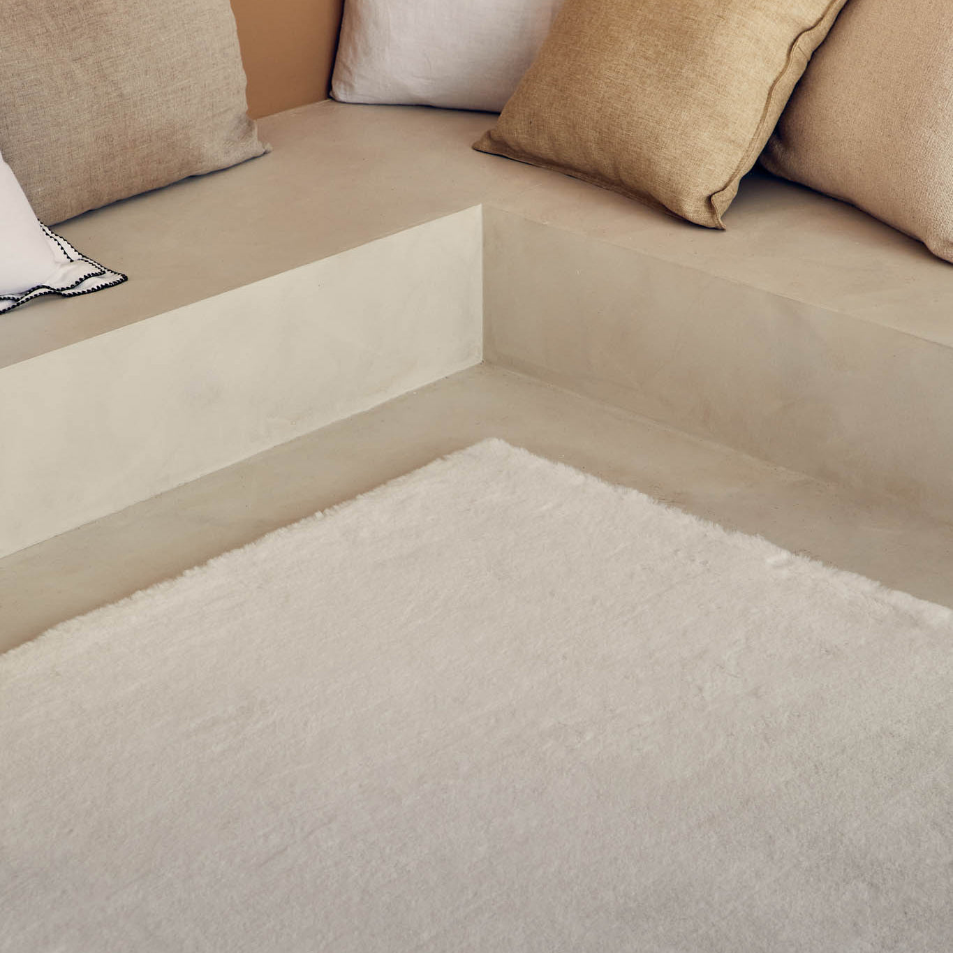 Tapis super doux blanc : AVA291BLA AVA