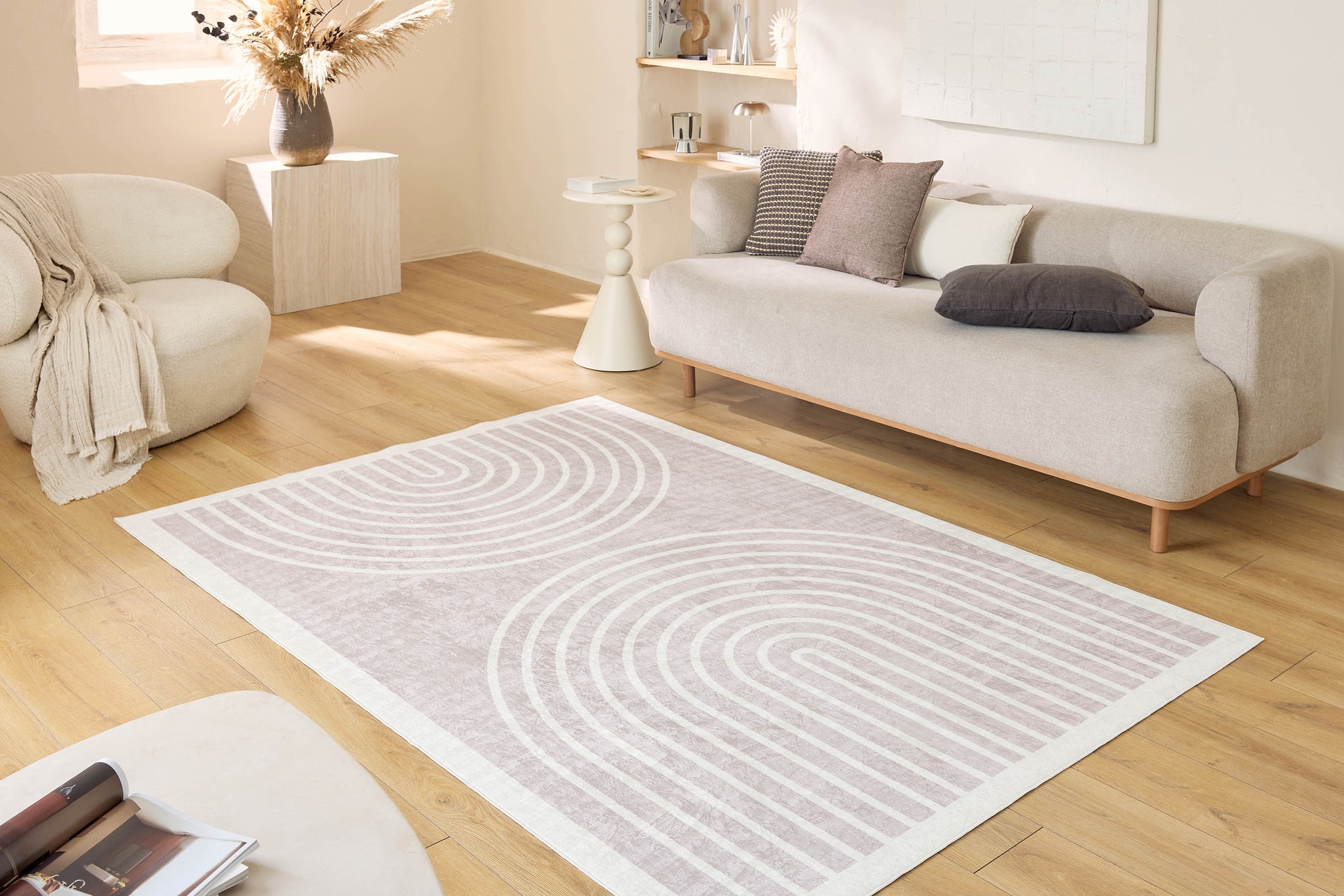 Tapis arc en ciel beige : GRE751BEI GREGE