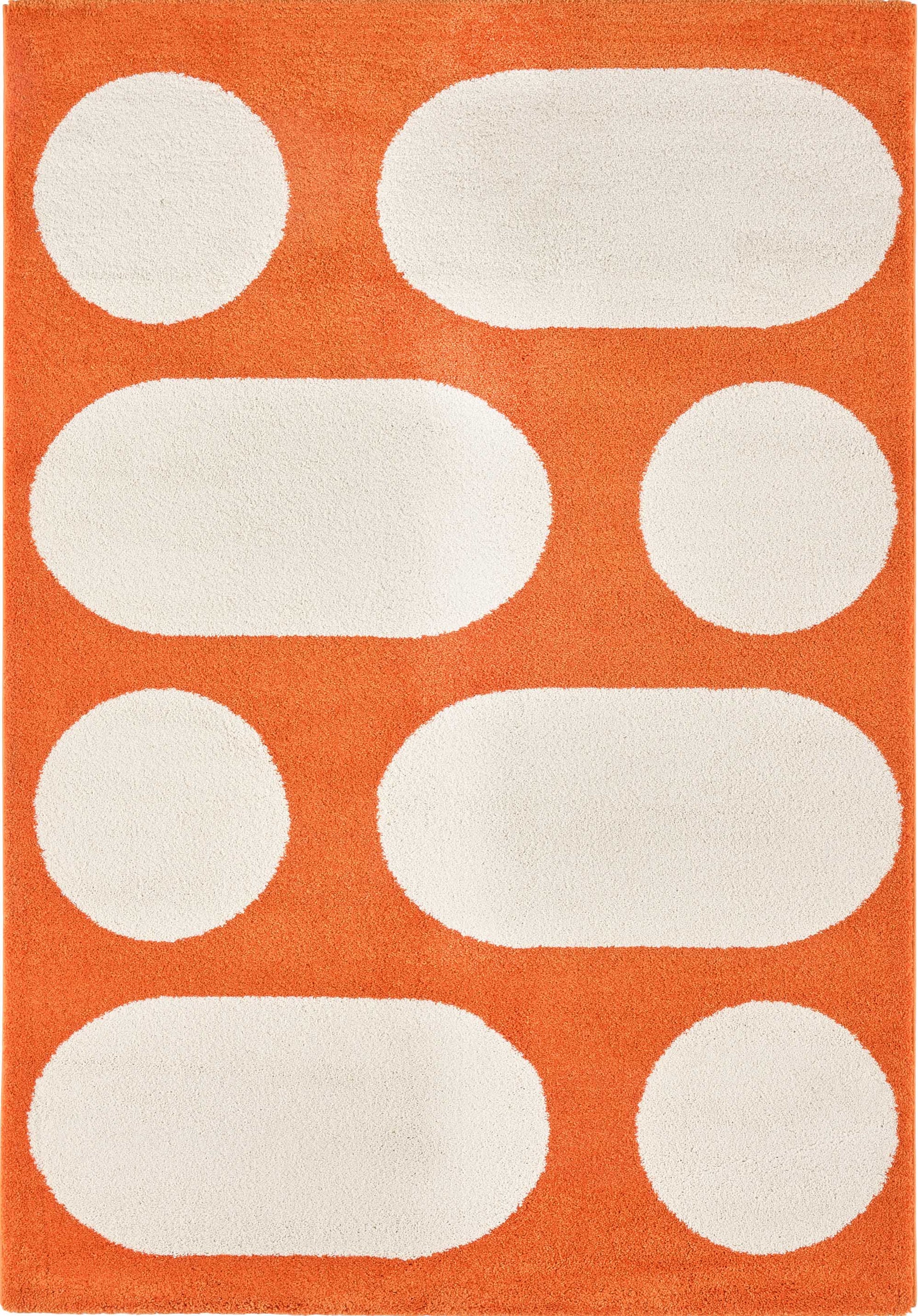 Tapis retro style année 70 orange GROOVY