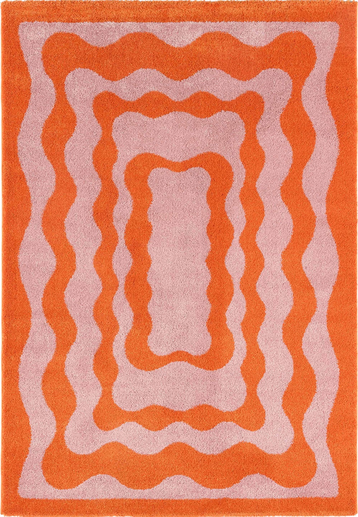 Tapis vintage style année 70 - orange- Groovy GROOVY