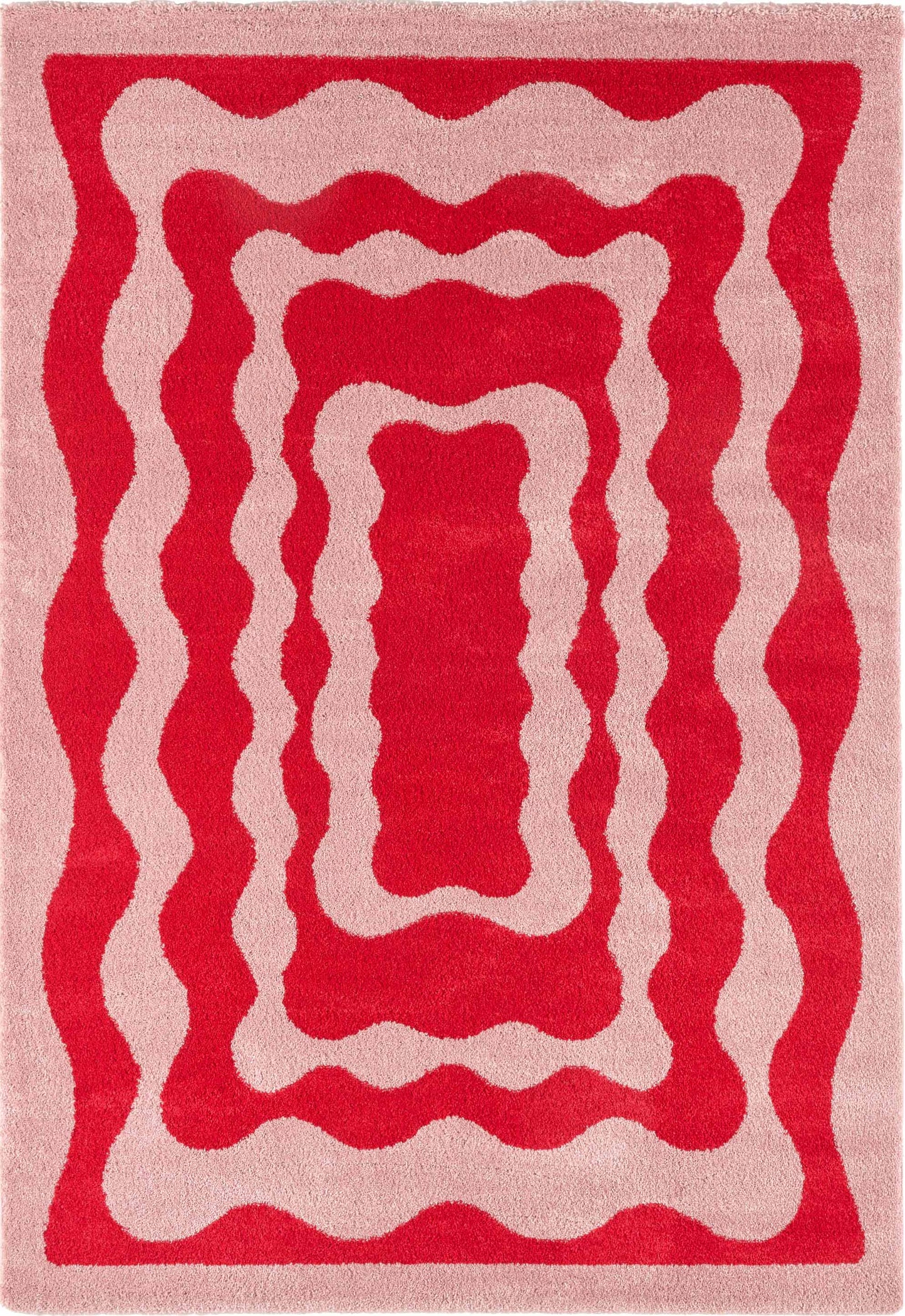 Tapis vintage style année 70 - Rouge - Groovy GROOVY