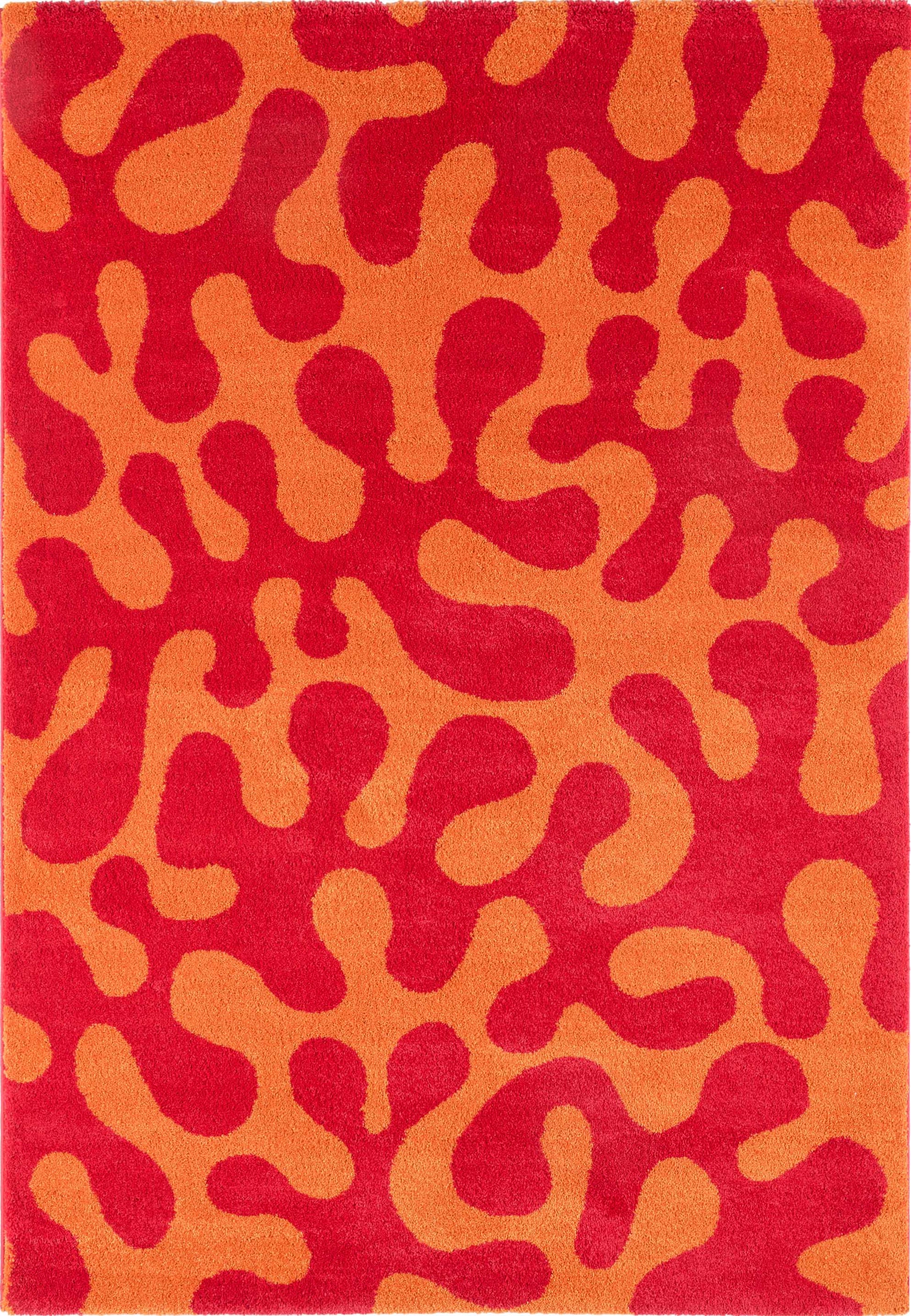 Tapis salon vintage - Rouge - Groovy GROOVY