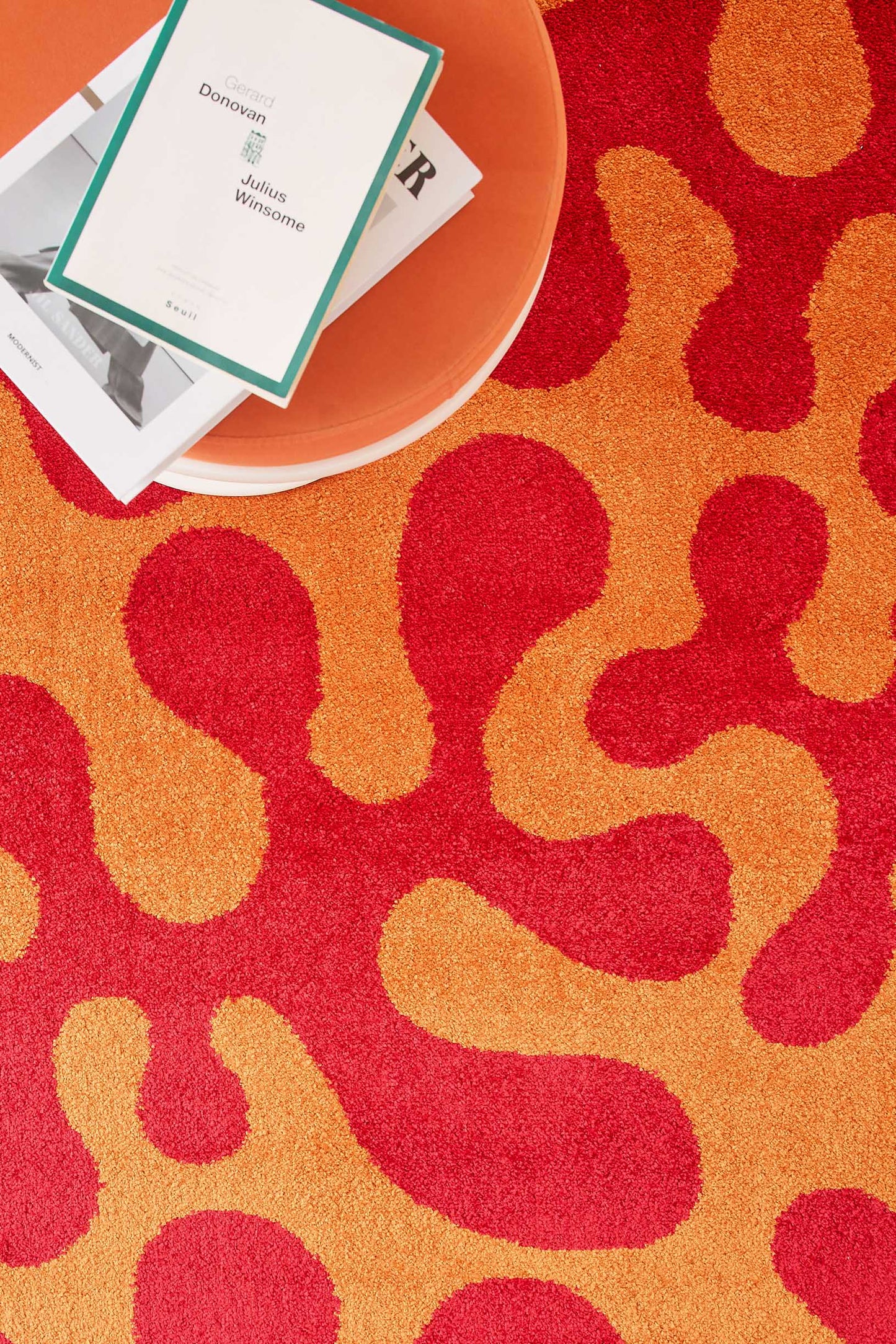 Tapis salon vintage - Rouge - Groovy GROOVY