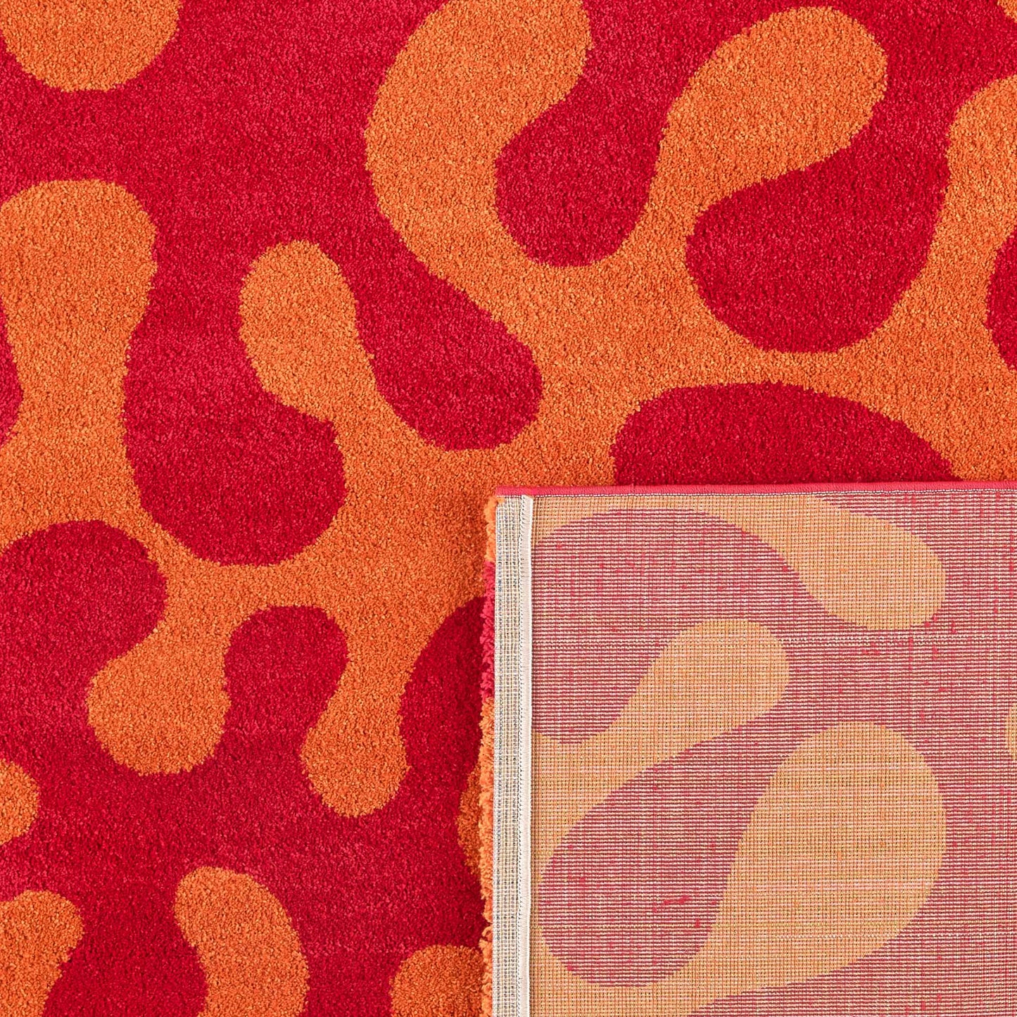 Tapis salon vintage - Rouge - Groovy GROOVY