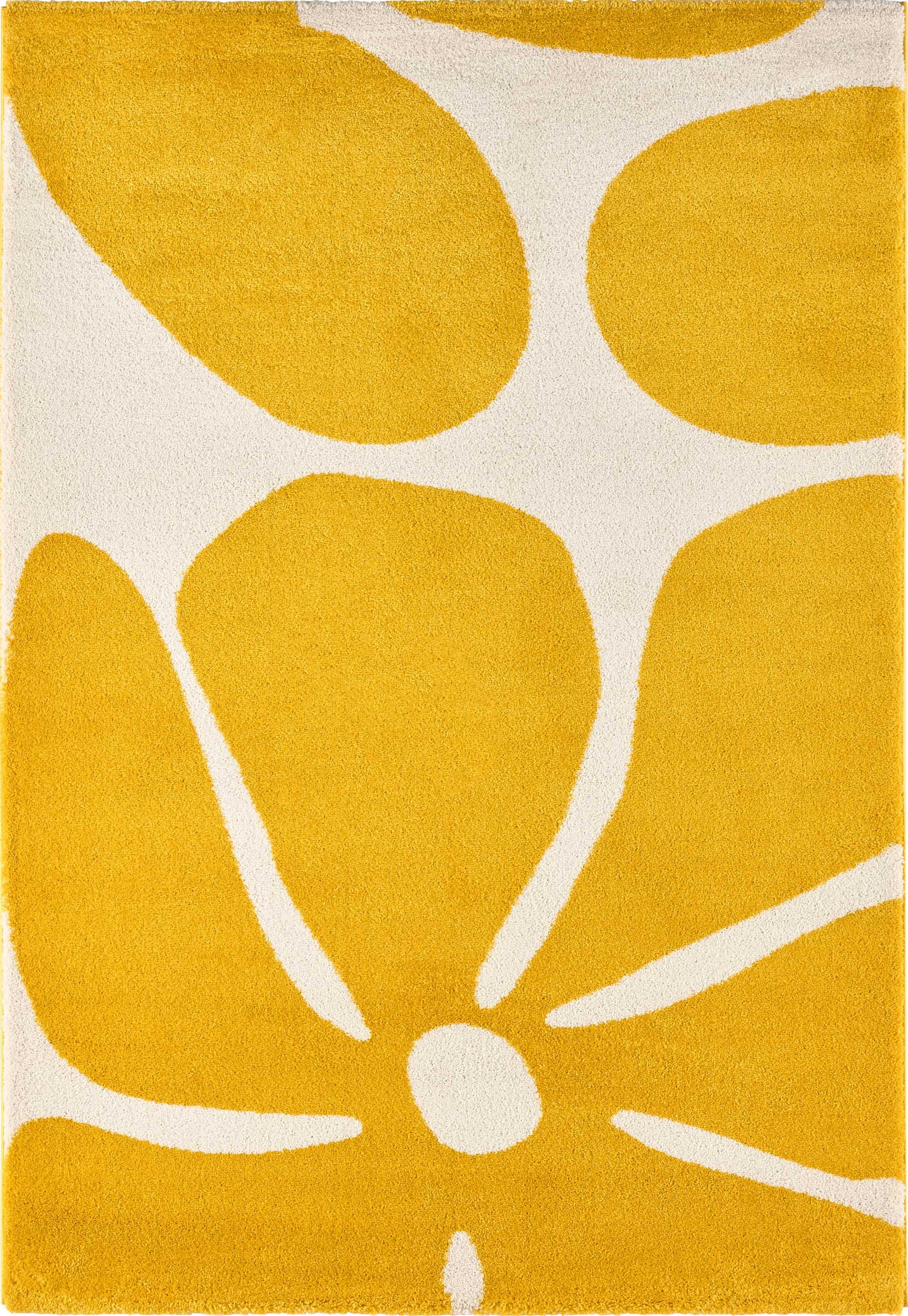 Tapis salon vintage année 70 - Jaune- Groovy GROOVY