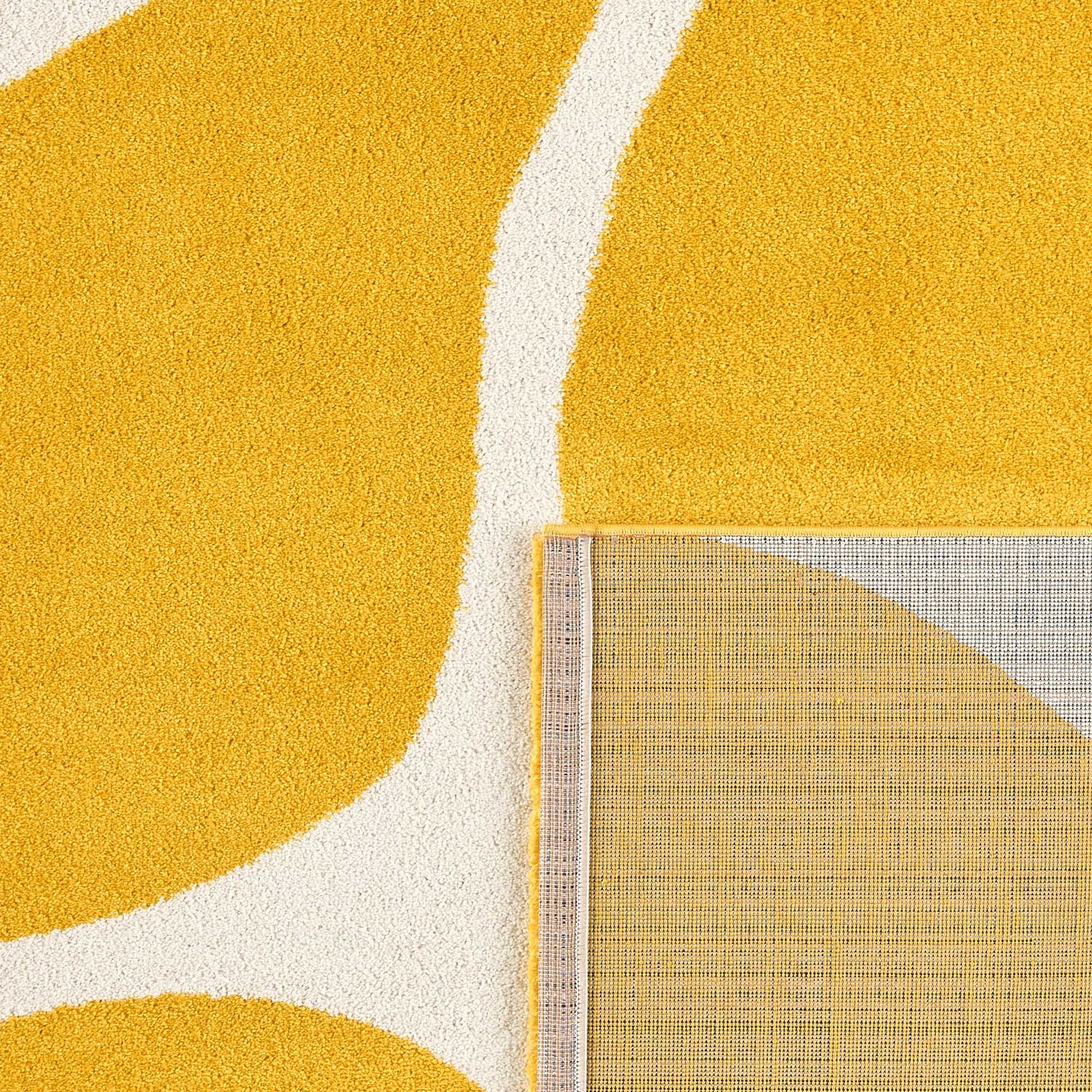 Tapis salon vintage année 70 - Jaune- Groovy GROOVY