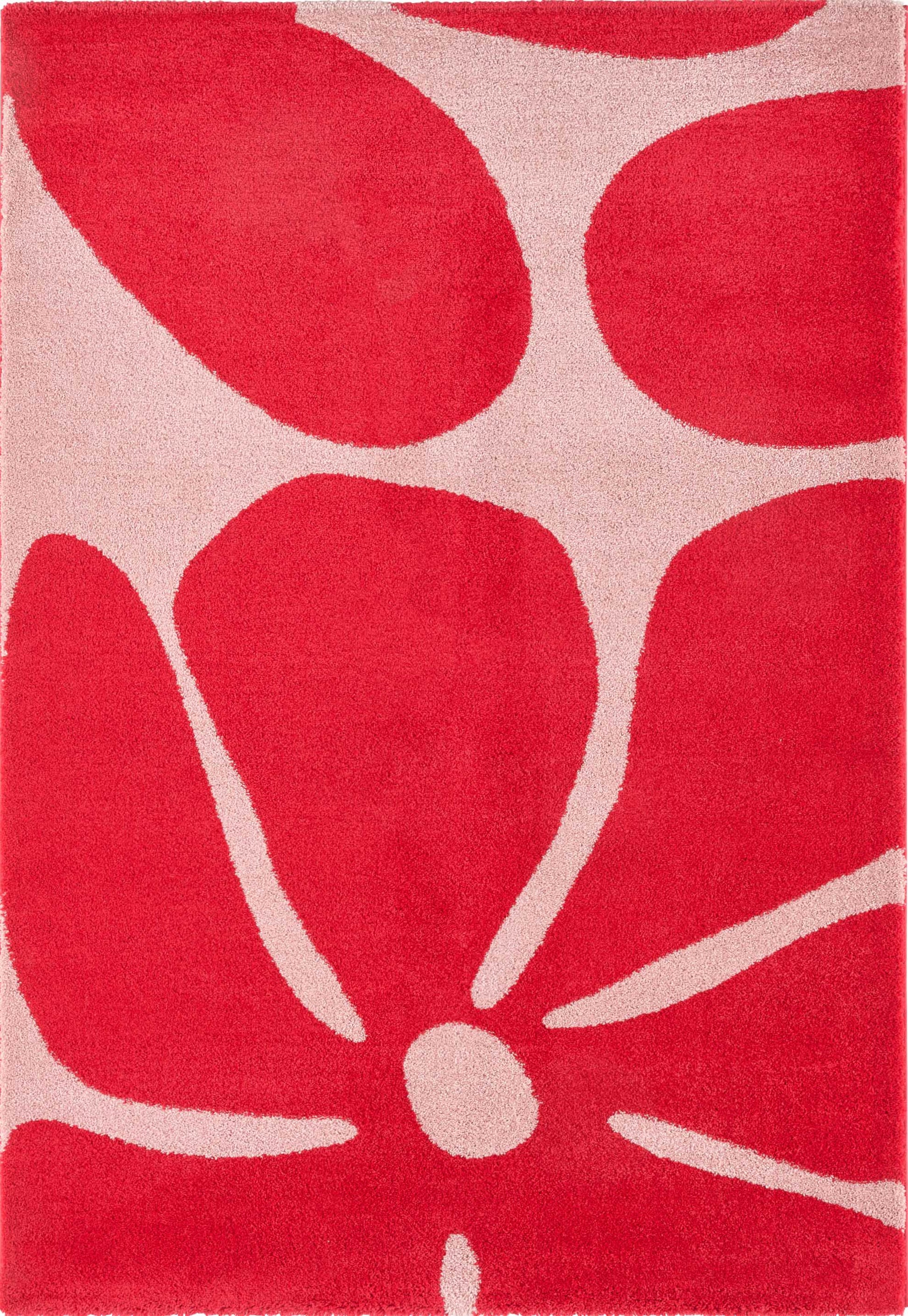 Tapis salon vintage année 70 - Rouge - Groovy GROOVY