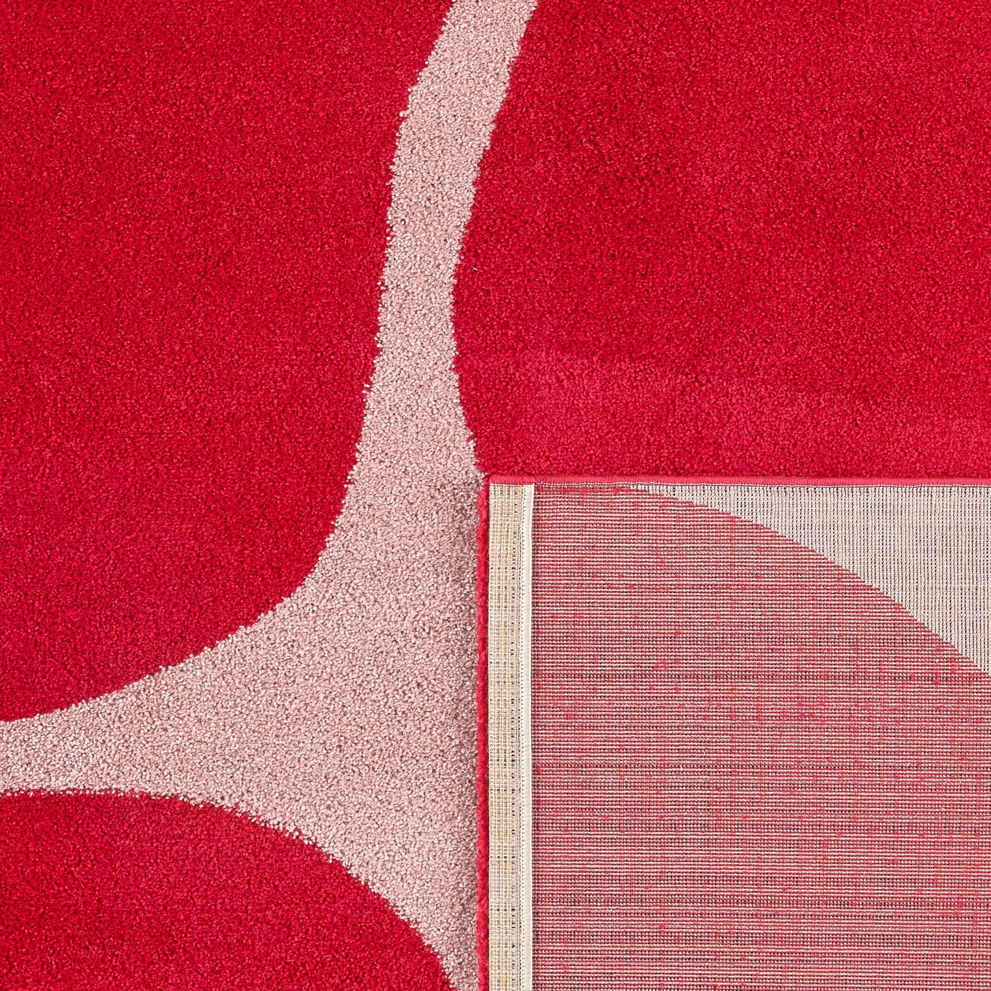 Tapis salon vintage année 70 - Rouge - Groovy GROOVY