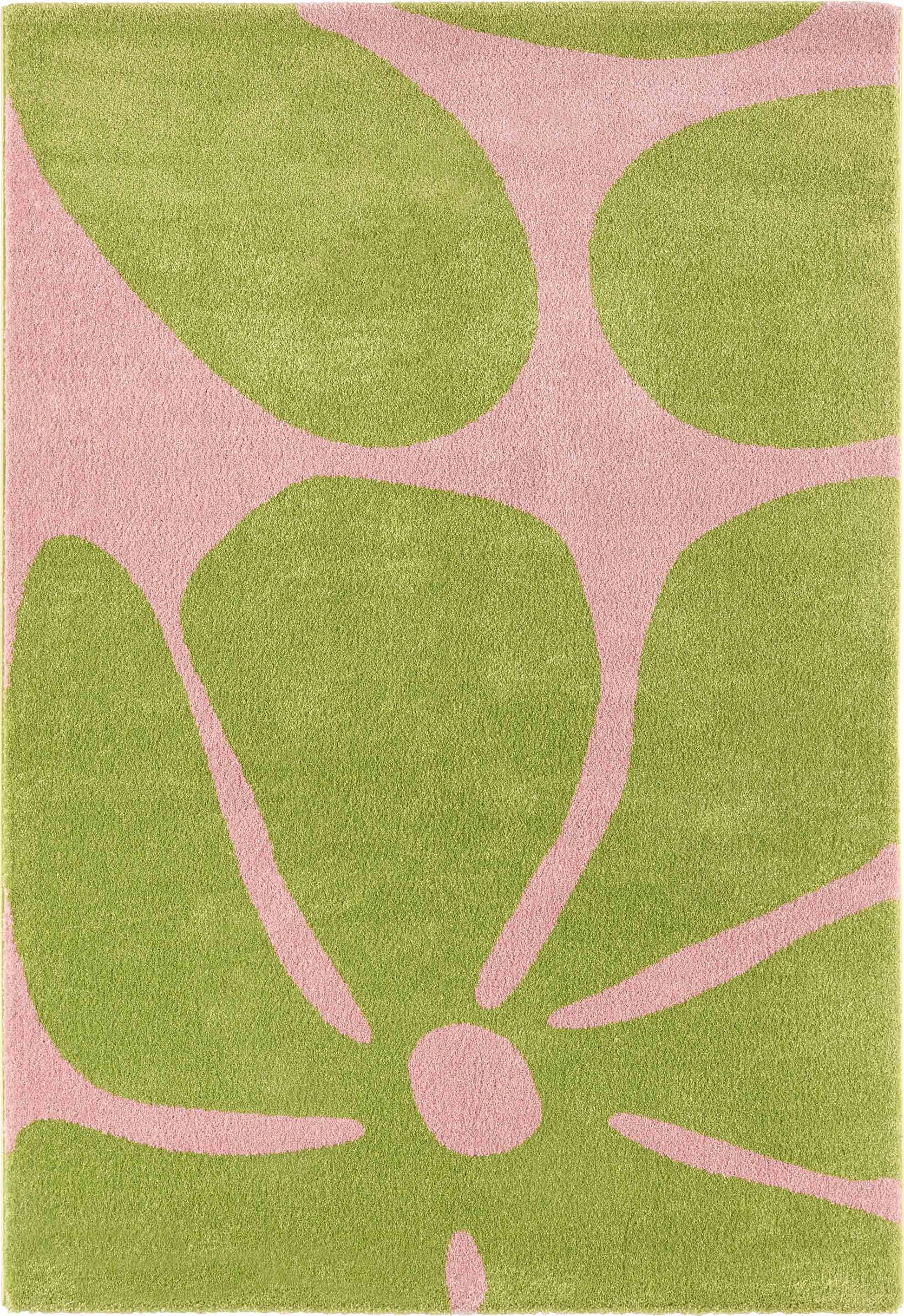 Tapis salon vintage année 70 - Vert- Groovy GROOVY