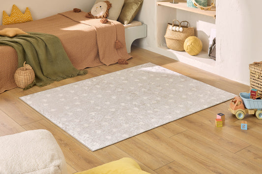 Tapis lavable en machine - Happy - Motif abstrait HAPPY