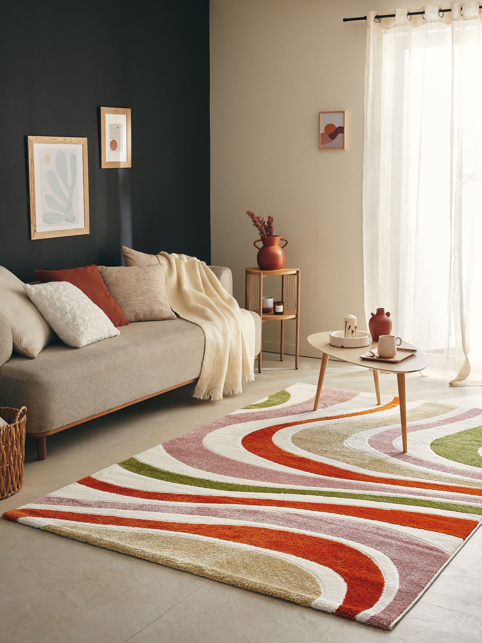 Tapis vague multicolore : MEM565MUL MEMPHIS