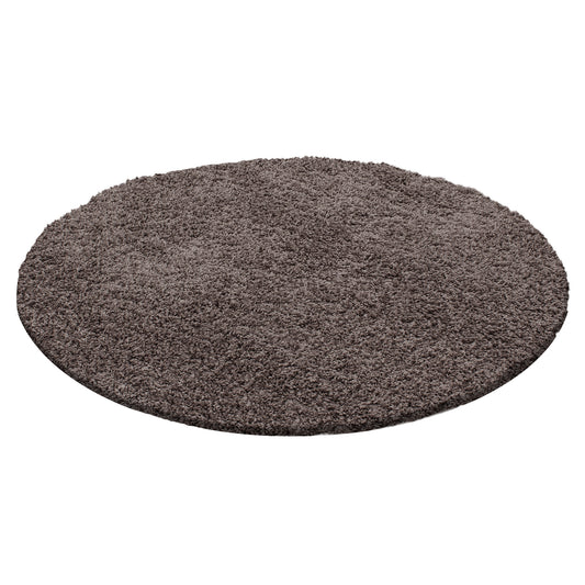 OTTAWA - Tapis Shaggy Uni Rond - OTT1500TAU