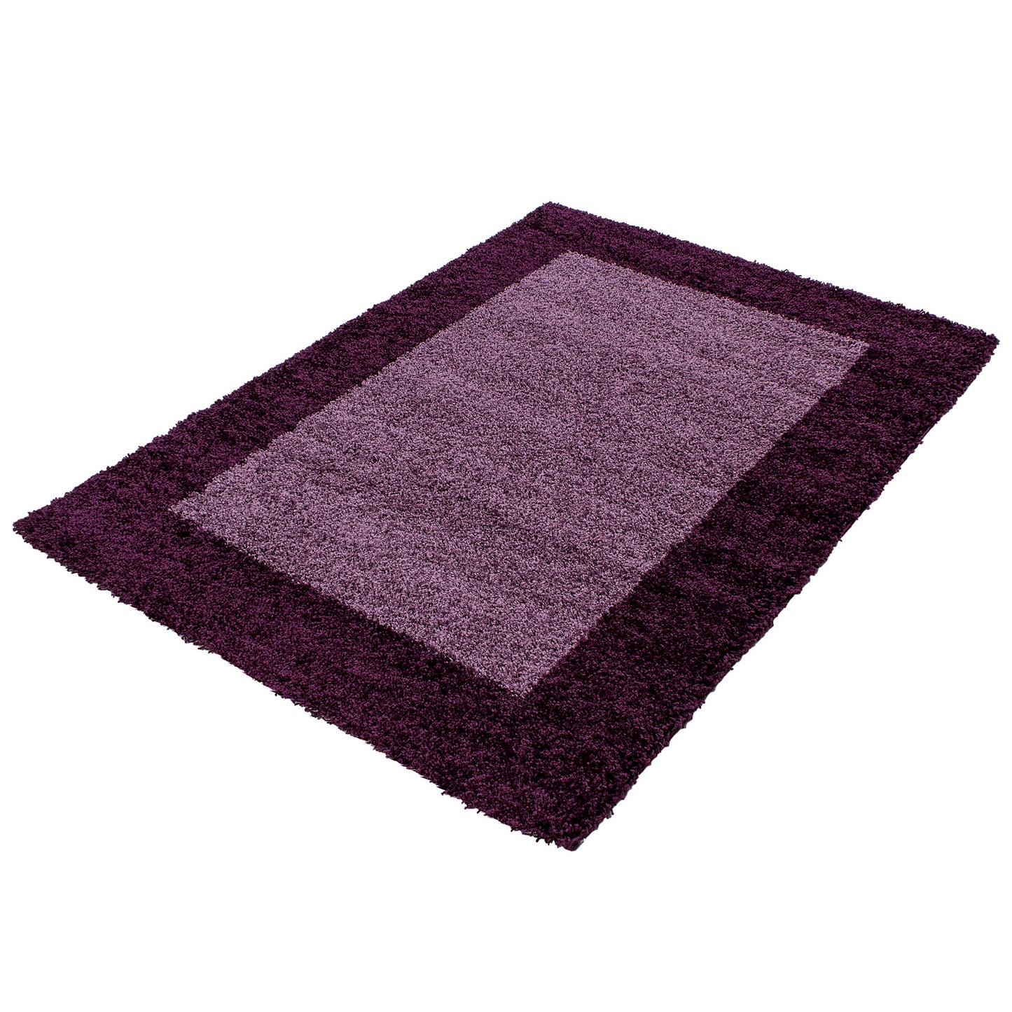 OTTA - Tapis Shaggy à motif Cadre - OTT1503LIL