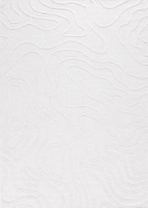 Tapis abstrait Blanc : SAN988BLA Nazar rugs