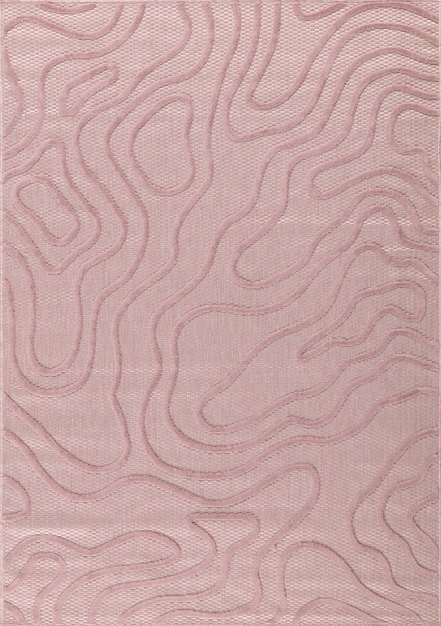 Tapis d'intérieur et extérieur au motif abstrait Santorini Rose : SAN988ROS Nazar rugs