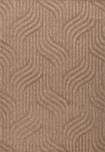 Tapis d'intérieur et extérieur motif graphique Santorini Beige : SAN989BEI Nazar rugs