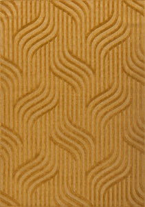 Tapis d'intérieur et extérieur motif graphique Santorini Jaune : SAN989JAU Nazar rugs