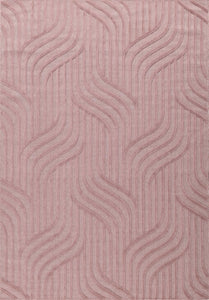 Tapis d'intérieur et extérieur motif graphique Santorini Rose : SAN989ROS Nazar rugs