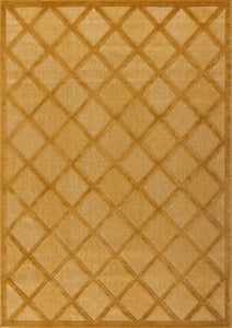 Tapis d'intérieur et d'extérieur motifs losange Jaune: SAN991JAU Nazar rugs