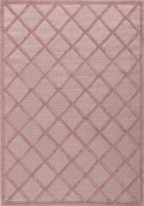 Tapis d'intérieur et d'extérieur motifs losange Rose : SAN991ROS Nazar rugs