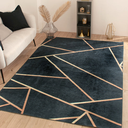 Tapis scandinave motif graphique STAMPA