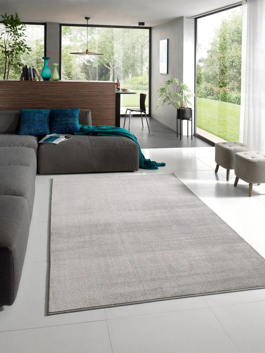 Tapis uni gris Nazar rugs