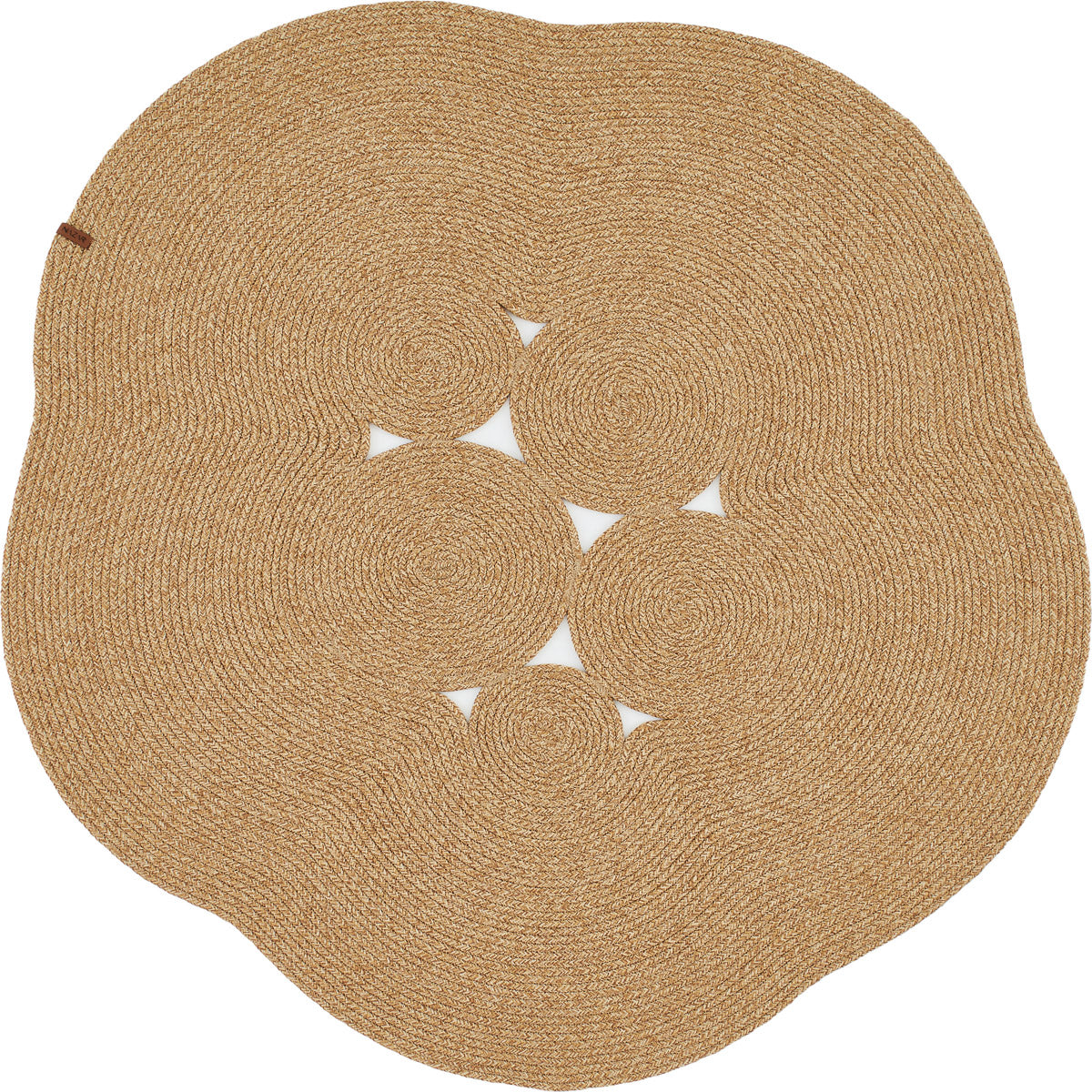 ​Tapis rond effet jute : LIM4508BEI - Nazar rugs 