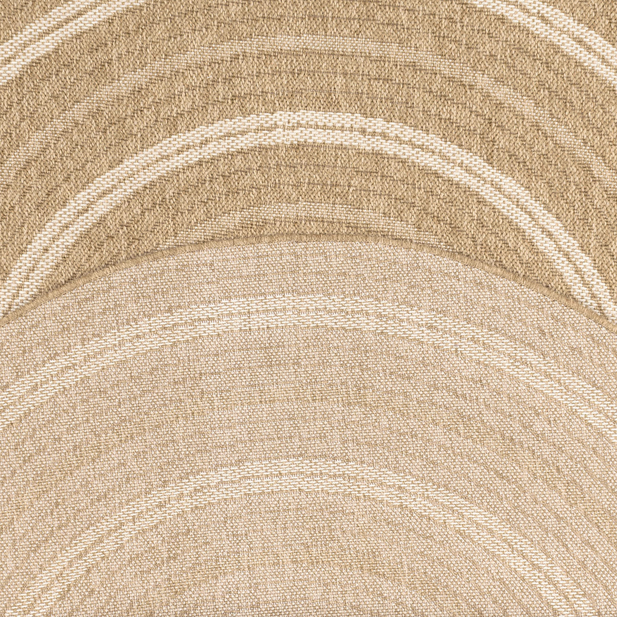 Tapis aspect Jute Nature motifs blancs ronds : NAT8863BLA - Nazar rugs