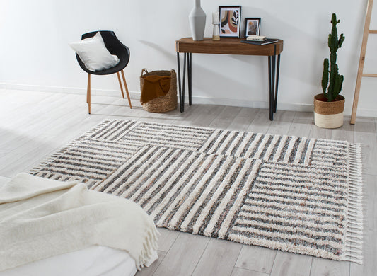 Tapis à poils longs aspect laineux Nazar rugs