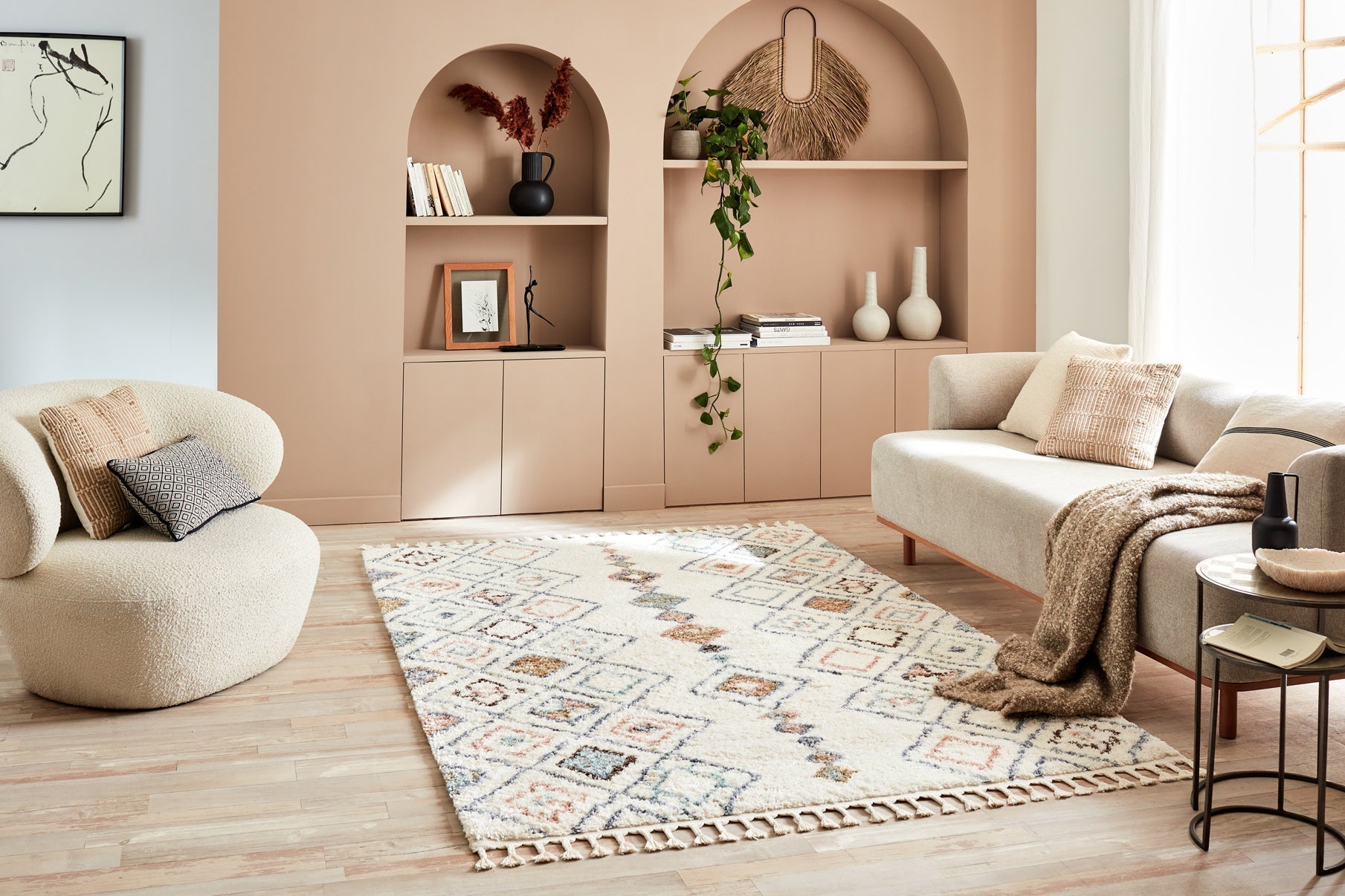 Tapis berbere crème Nazar rugs