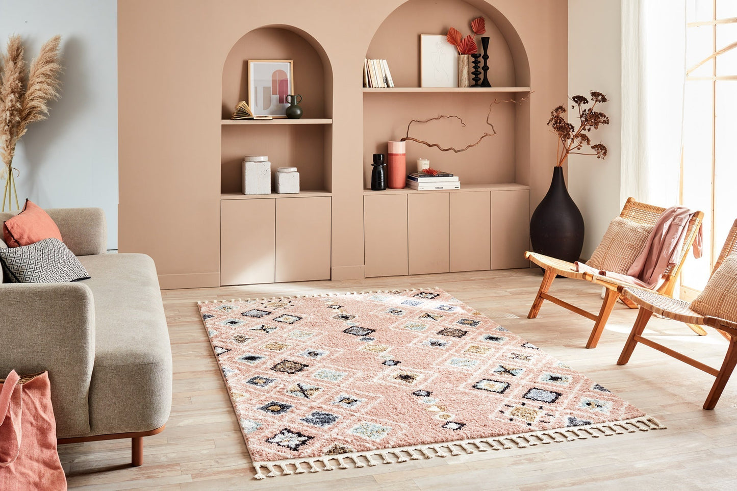 Tapis berbere rose Nazar rugs