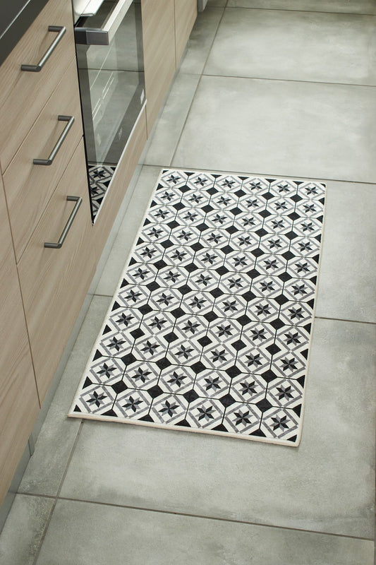 Tapis cuisine carreaux de ciment Nazar rugs