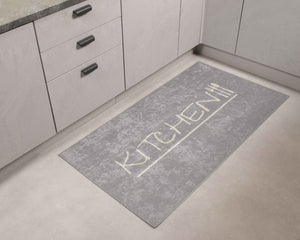 Tapis kitchen gris clair – Nazar rugs