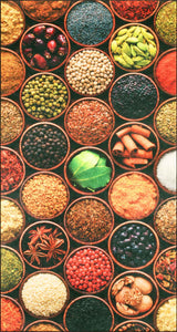Tapis de cuisine motifs épices – Nazar rugs