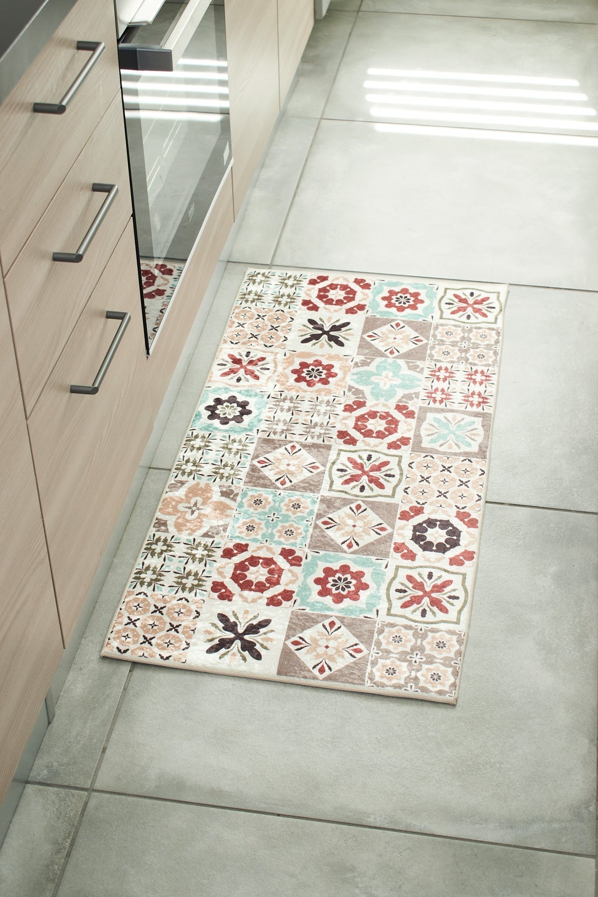 Tapis de cuisine carreaux de ciment Nazar rugs