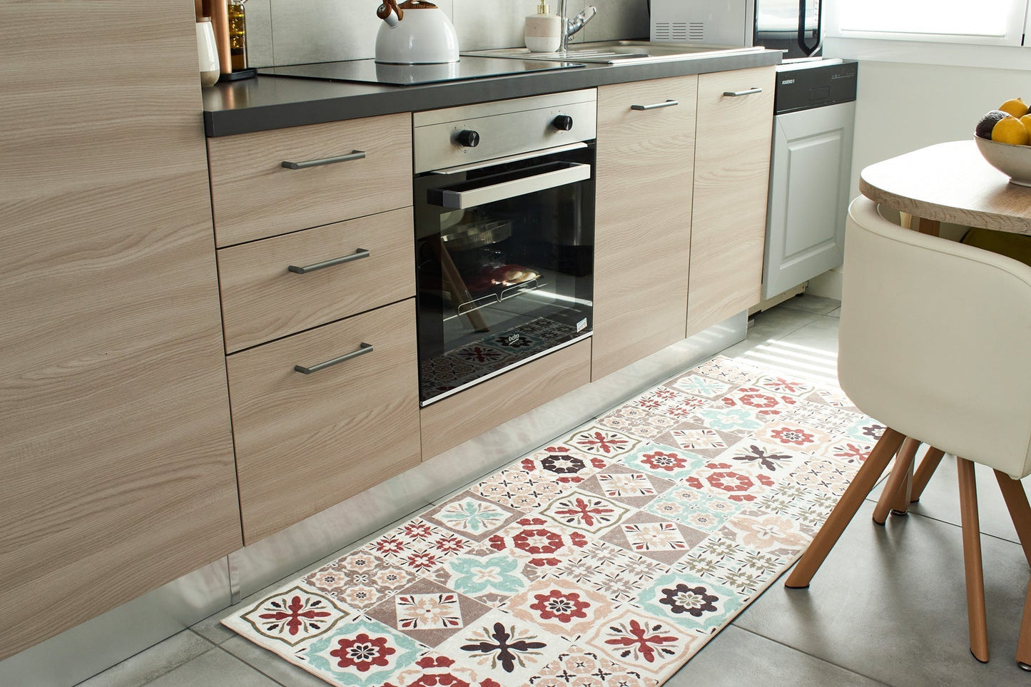 Tapis de cuisine carreaux de ciment Nazar rugs