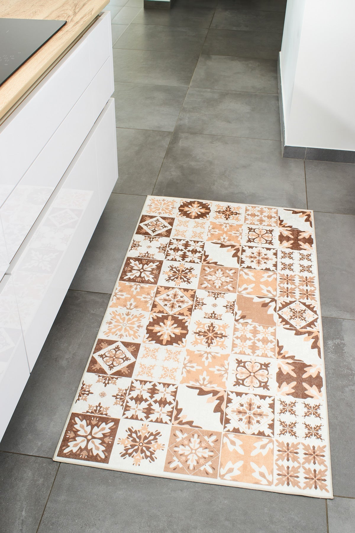 Tapis de sol cuisine carreaux de ciment Nazar rugs